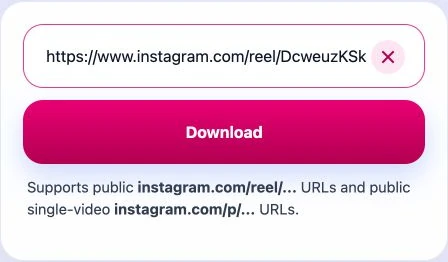 Paste Instagram link